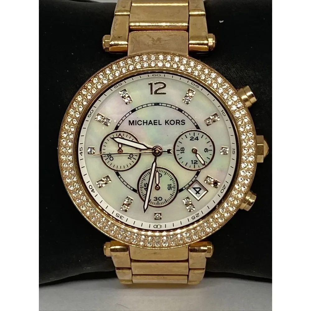 Michael Kors MK5491 Women's Gold Stainless Steel Analog Dial Geniune Watch GE435